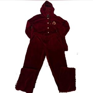 Vintage velour Ralph Lauren track suit set